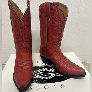 NWT Red Cowboy/Cowgirl Boots
